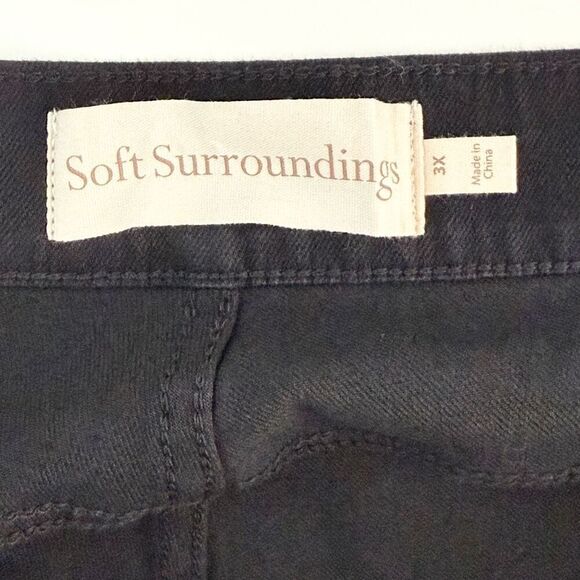 Soft Surroundings Black Pull On Straight Leg Pants - Women’s US Women’s 3X - Picture 6 of 9